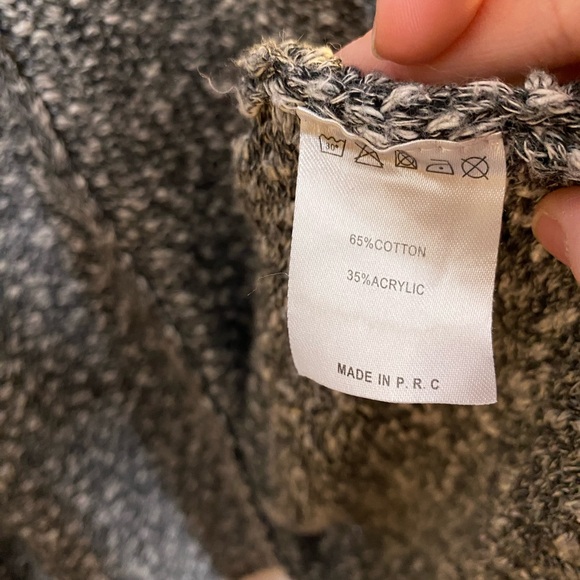 Brandy Melville Open Front Knit Gray Cardigan Sweater One Size - Picture 4 of 5